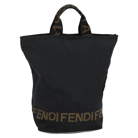 FENDI Hand Bag Nylon Black - Picture 1 of 12